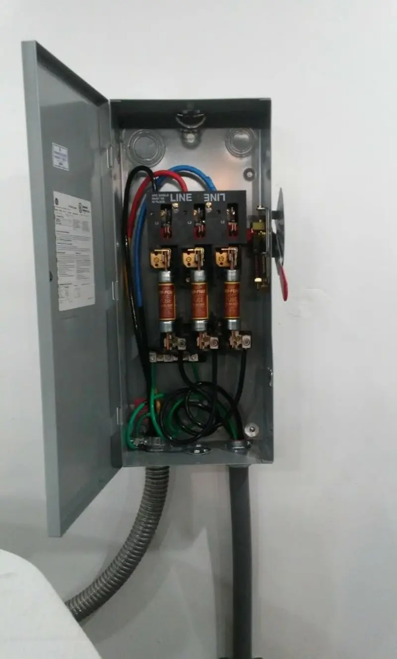 Three-phase disconnect switch installed for Electrical Wiring & Rewiring in Walker
